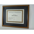 Hardwood Certificate Frame in Pecan Finish